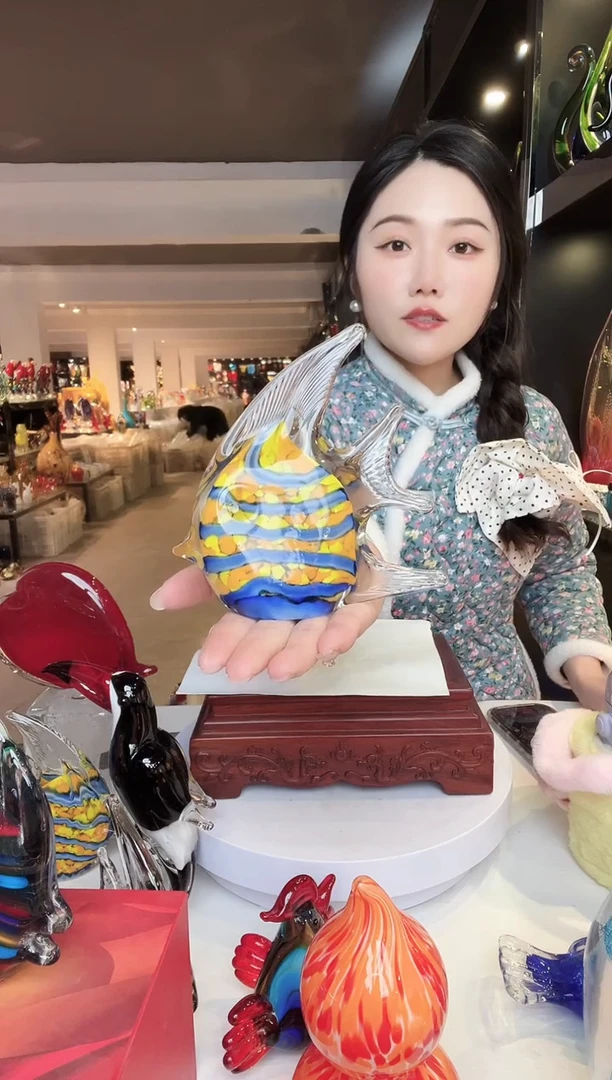 【闪购商品】茶盏琉璃摆件家居摆件