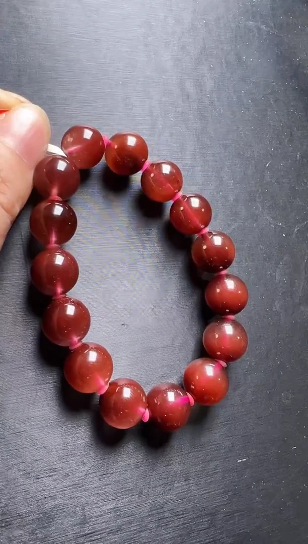 未镶嵌手串水晶兔毛发晶共生手串12m+ M51102