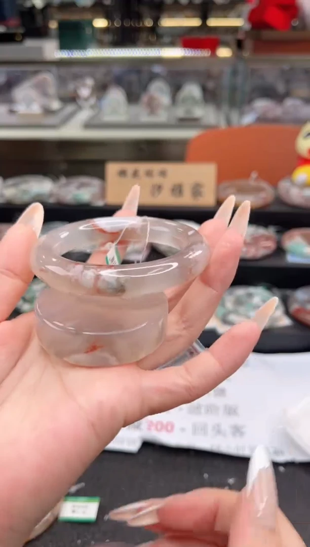 石英质玉手镯未镶嵌55圈口（赠品镯心）6511492