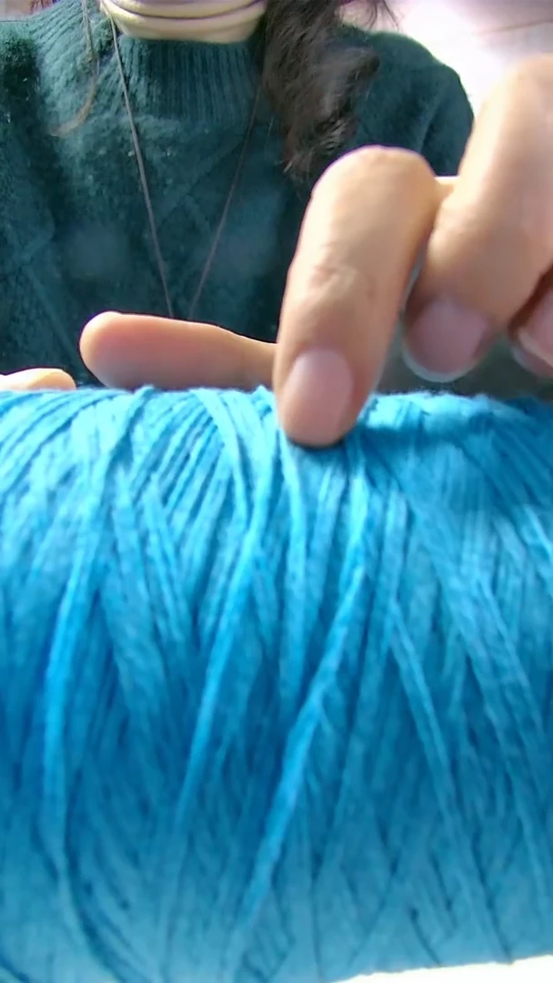 【F359湖蓝】棉羊绒1桶(0.6斤)（单股10号针）