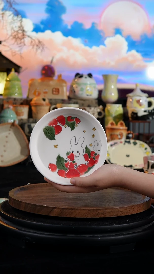 陶瓷便携款手工手绘景德镇陶瓷