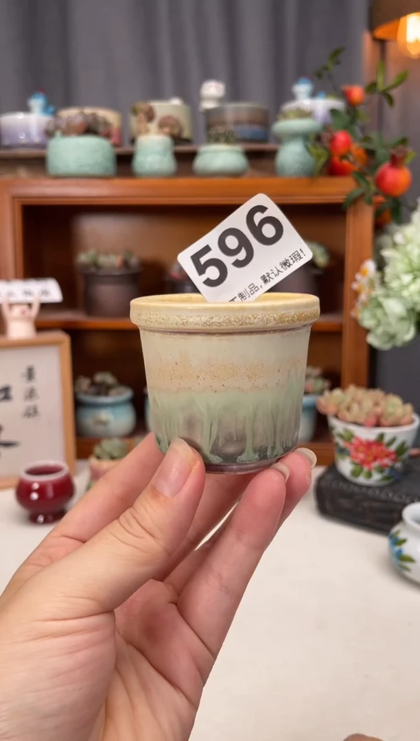 瓷片596知木小芳花盆