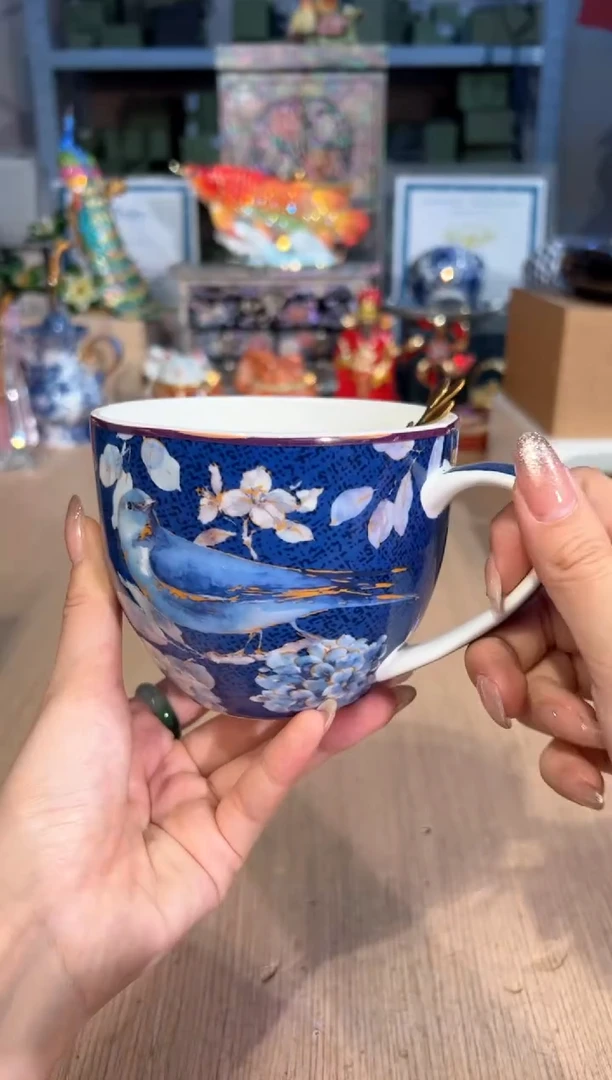 【闪购商品】杯98蓝鸟早餐杯
