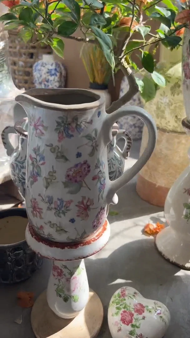 【闪购商品】陶瓷花盆高18.5cm内口9cm