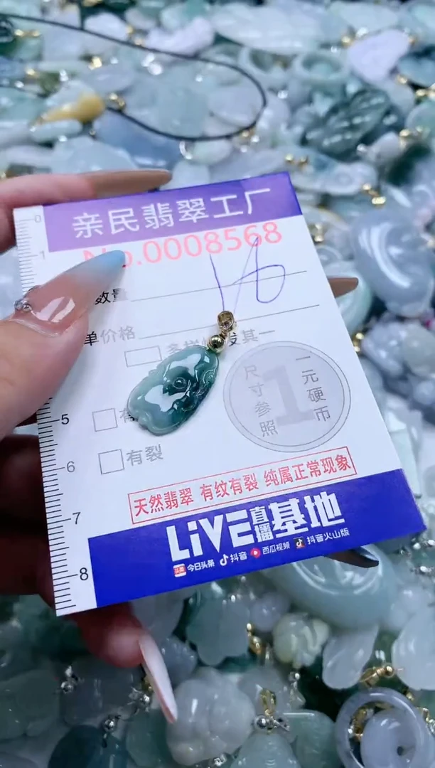 翡翠未镶嵌吊坠(不含链)8568
