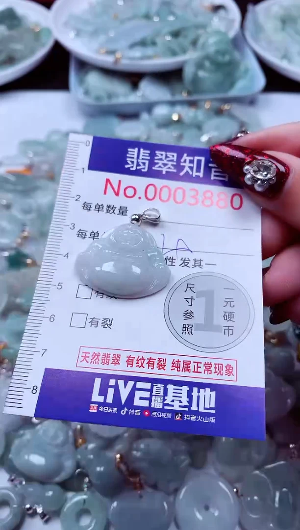 吊坠(不含链)未镶嵌翡翠3880