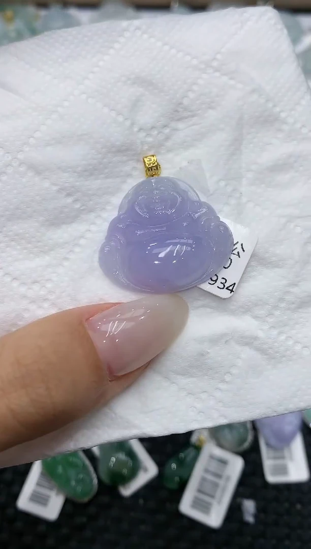 颈饰18K金镶嵌翡翠111111111111