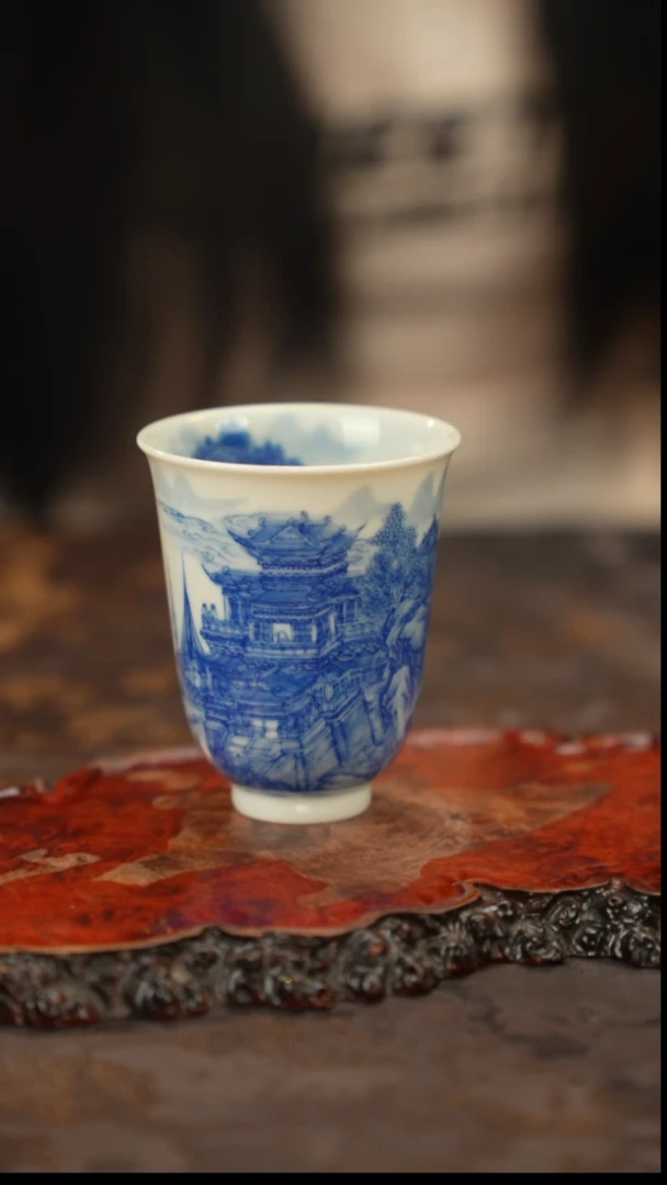 繁徵老师楼阁界画山水主人杯