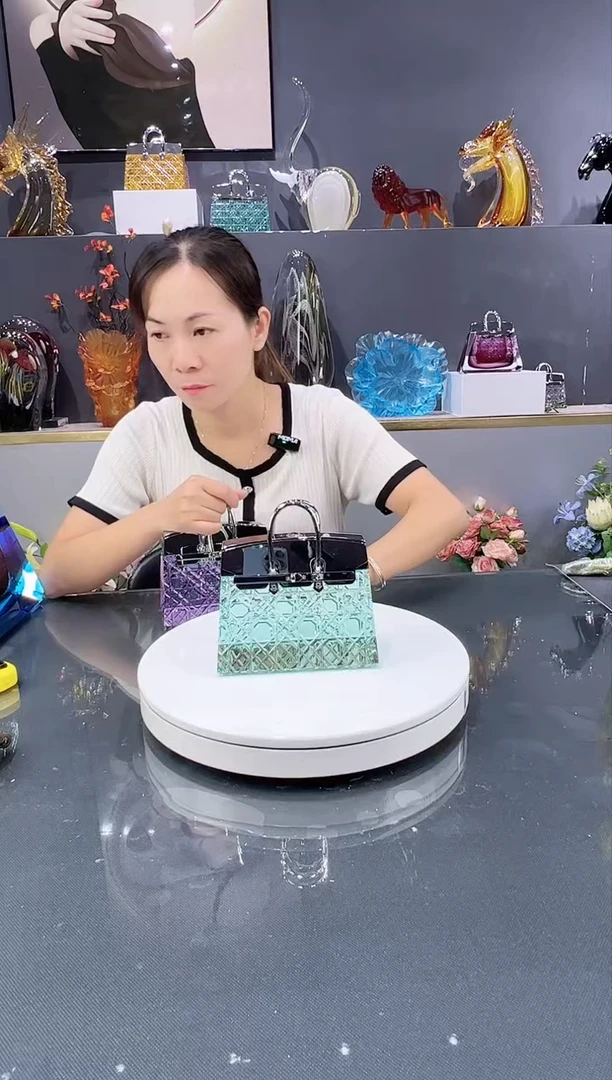 琉璃水晶琉璃摆件1个  孤品