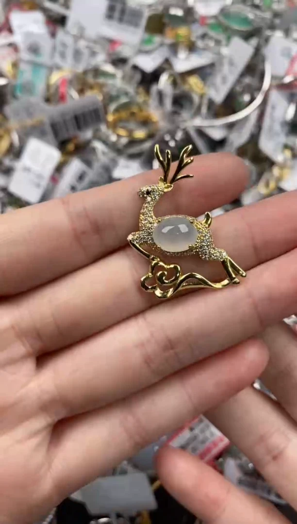 银S925镶嵌戒指翡翠131313---1