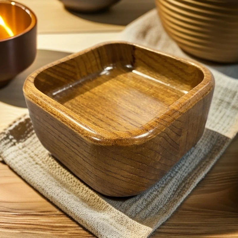 老梁故事老榆木实木收纳盒昝氏家具多功能纯手工烟灰