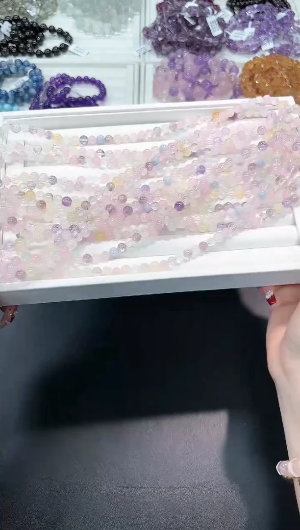 【闪购商品】水晶手串未镶嵌10a多样性发其一/1条默认微瑕