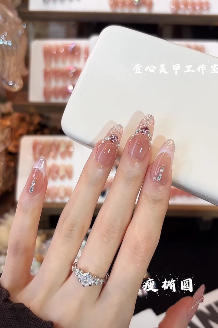 爱丽丝-壹心纯手工穿戴甲 美甲贴片可拆卸假指甲10片装