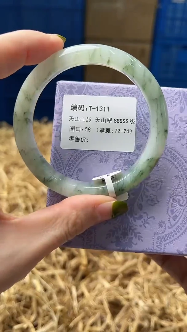 未镶嵌手镯石英质玉T1311