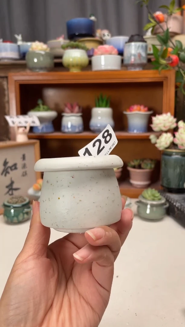 瓷片128知木小芳花盆编号