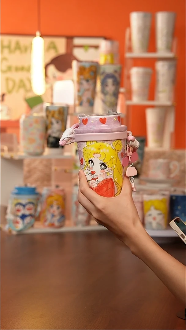 景德镇手工手绘文创陶瓷杯