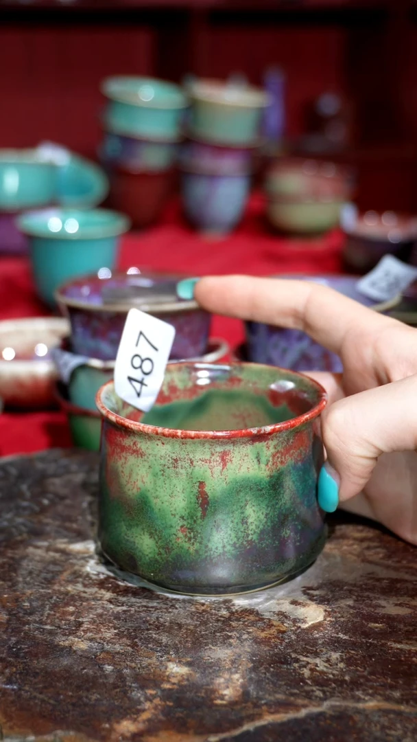 摆件精品窑变钧瓷茶器