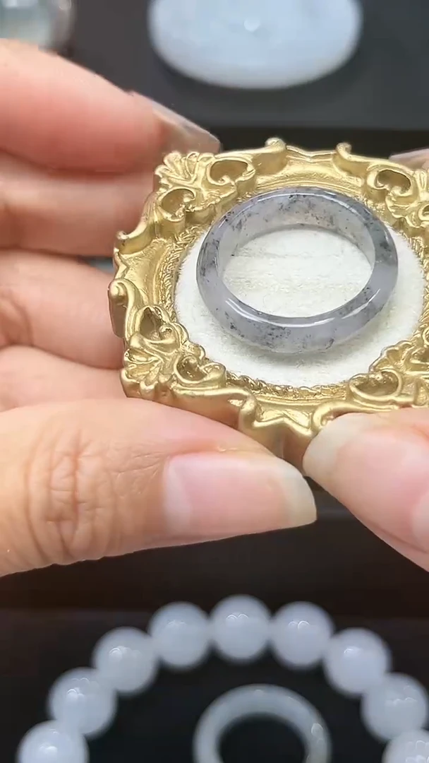 未镶嵌戒圈翡翠天然缅A戒圈