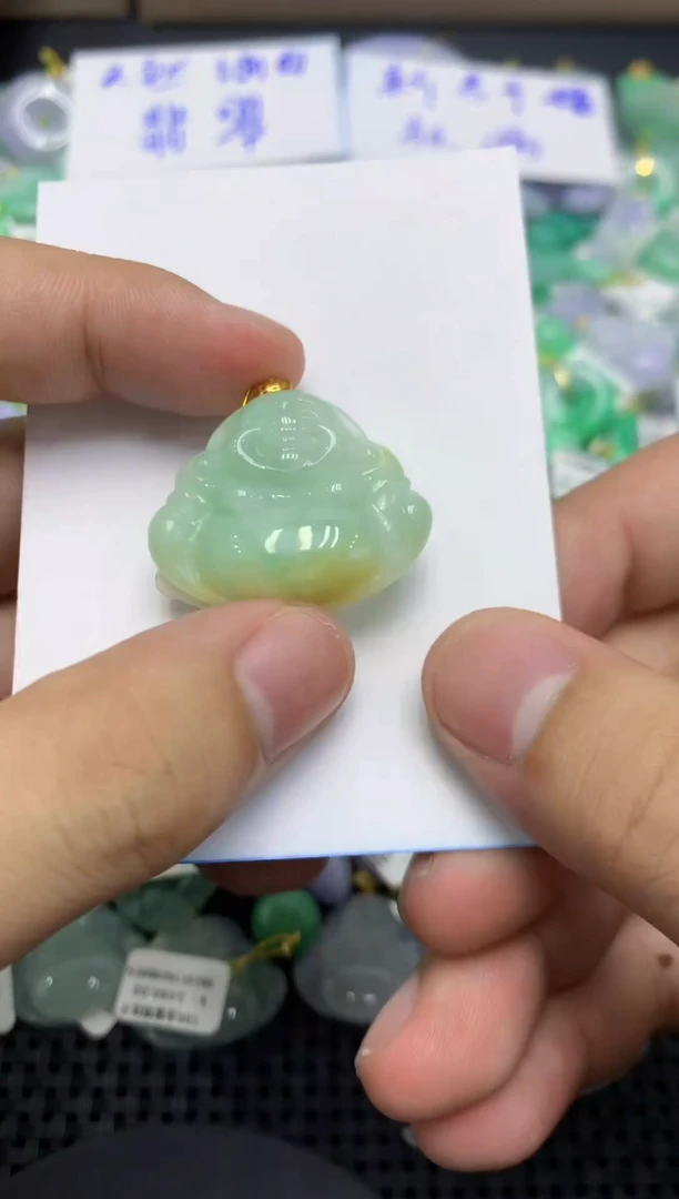 颈饰未镶嵌翡翠天然缅甸翡翠A货