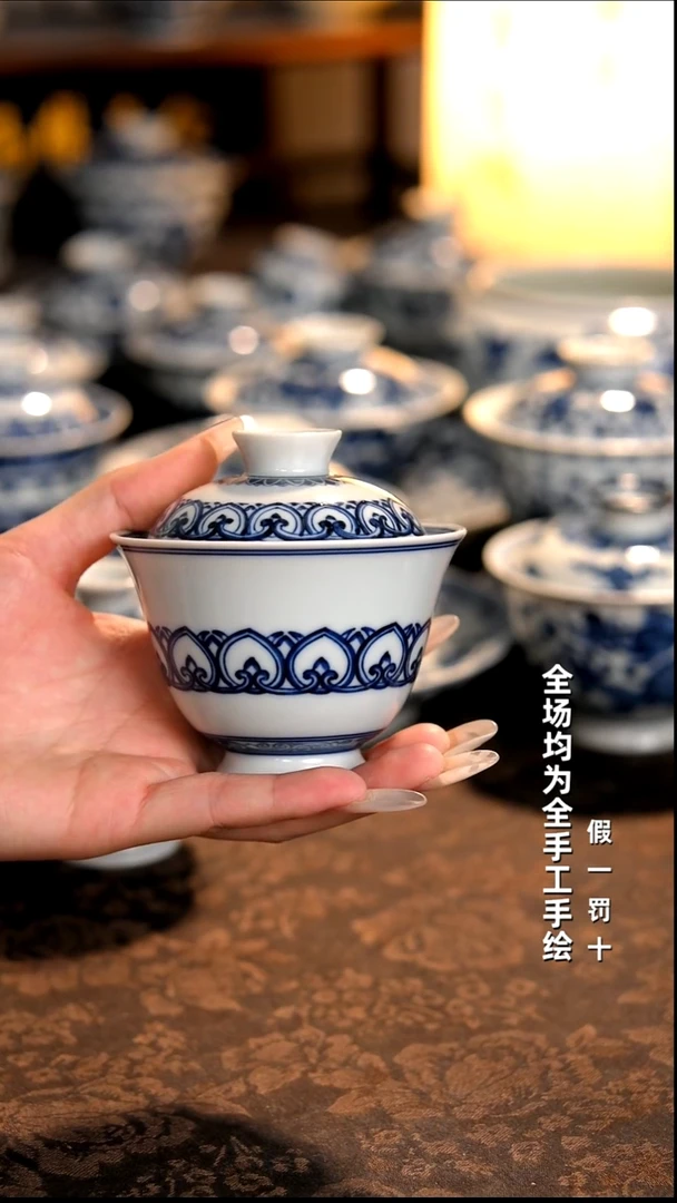 景德镇纯手工柴窑茶具