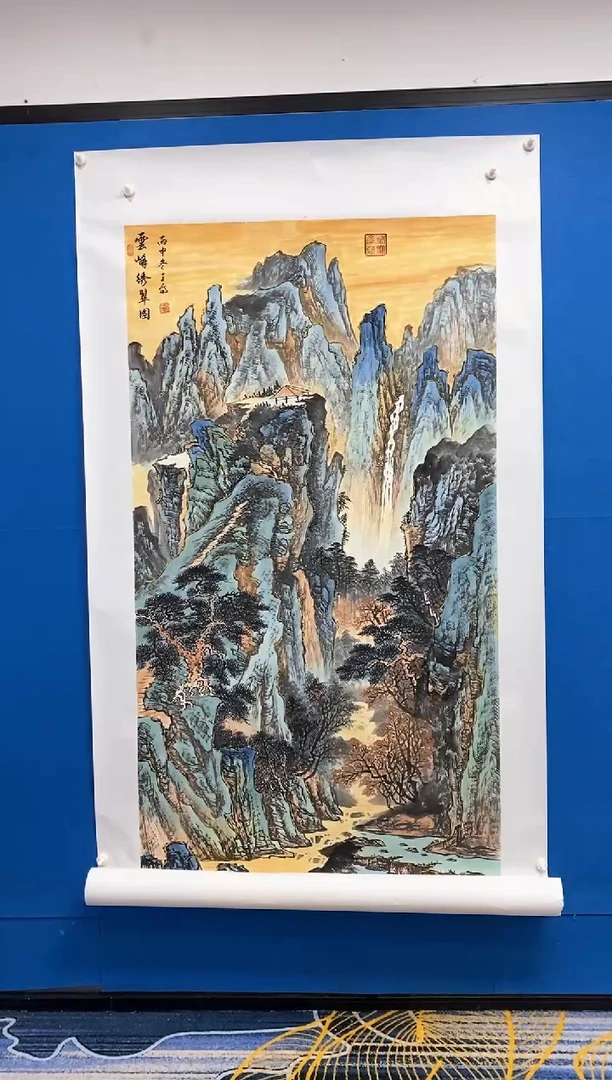 【闪购商品】国画张巨富 清夏盛景图大作