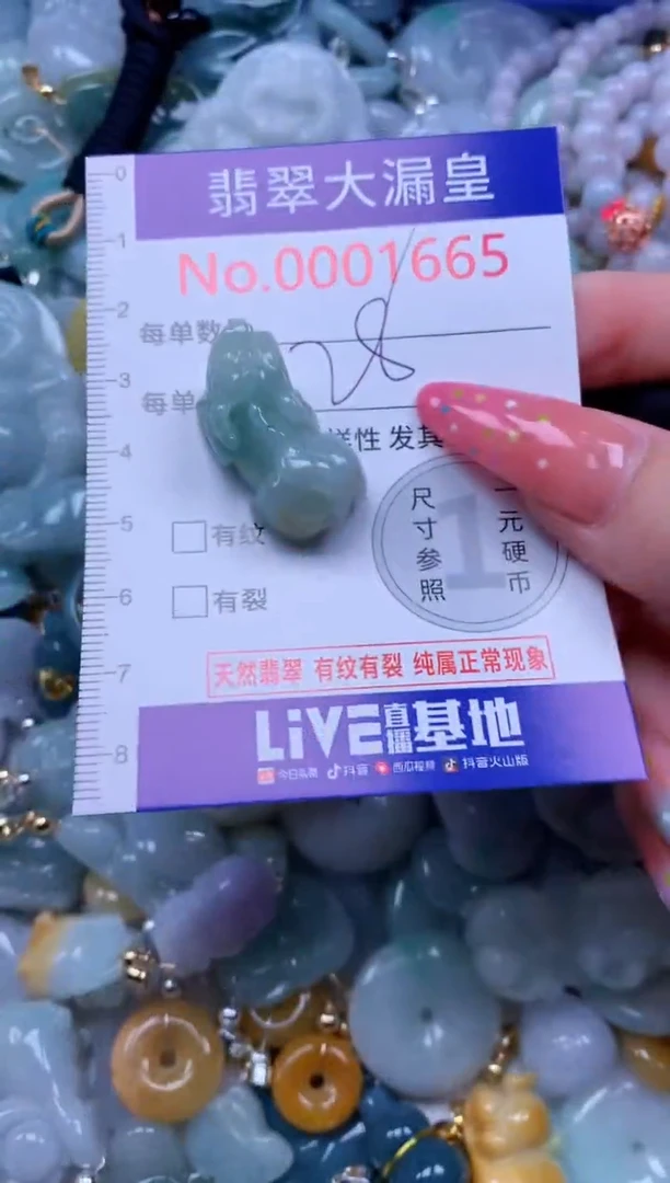 翡翠未镶嵌吊坠(不含链)1665