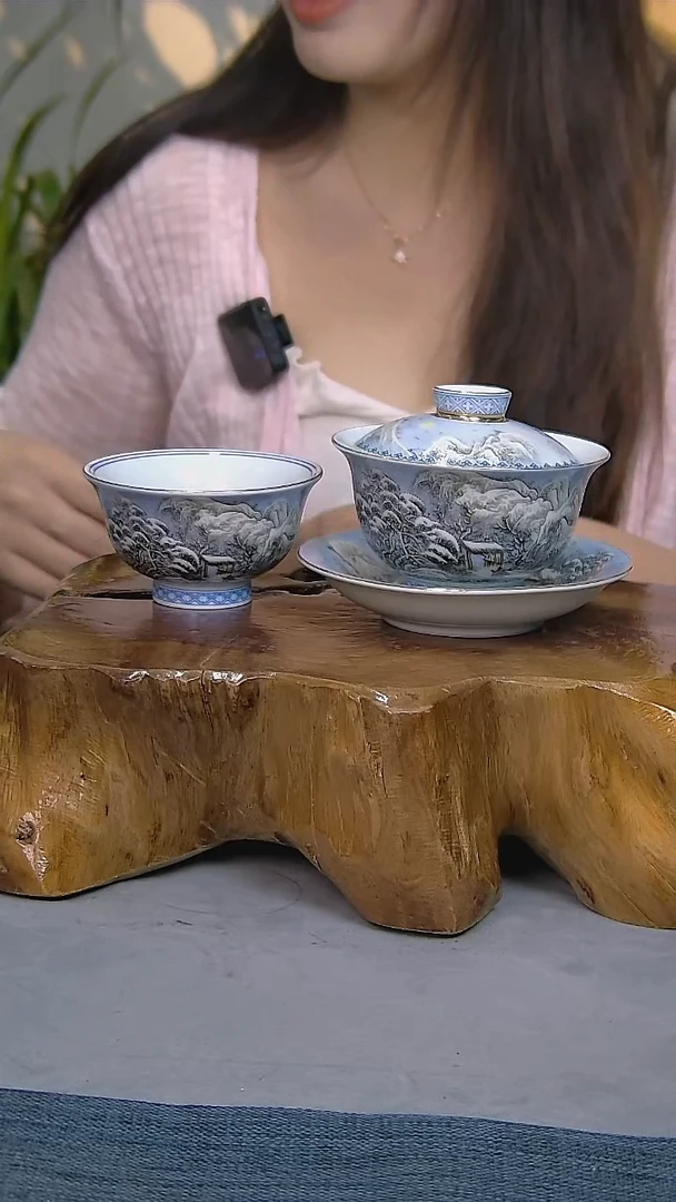 简装家用款2件套 白瓷陶瓷茶具