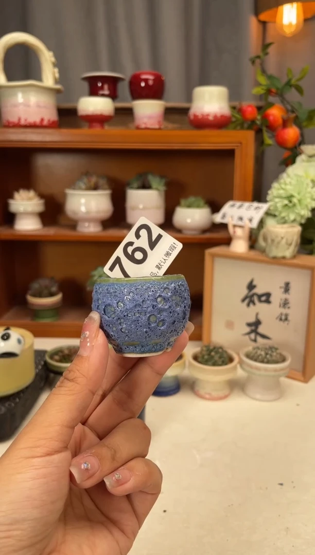 瓷片762知木小芳花盆