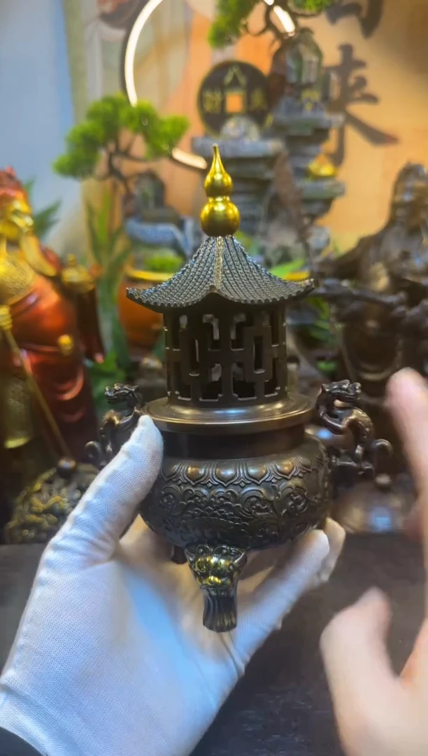 潼潼古铜只卖真铜！（帝王亭香薰炉）