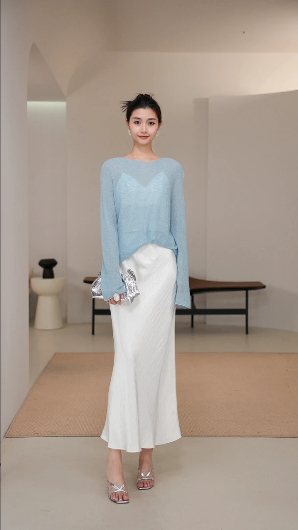 LYNEE  长袖针织衫时尚休闲夏季新款女套衫 LGD2FSK088