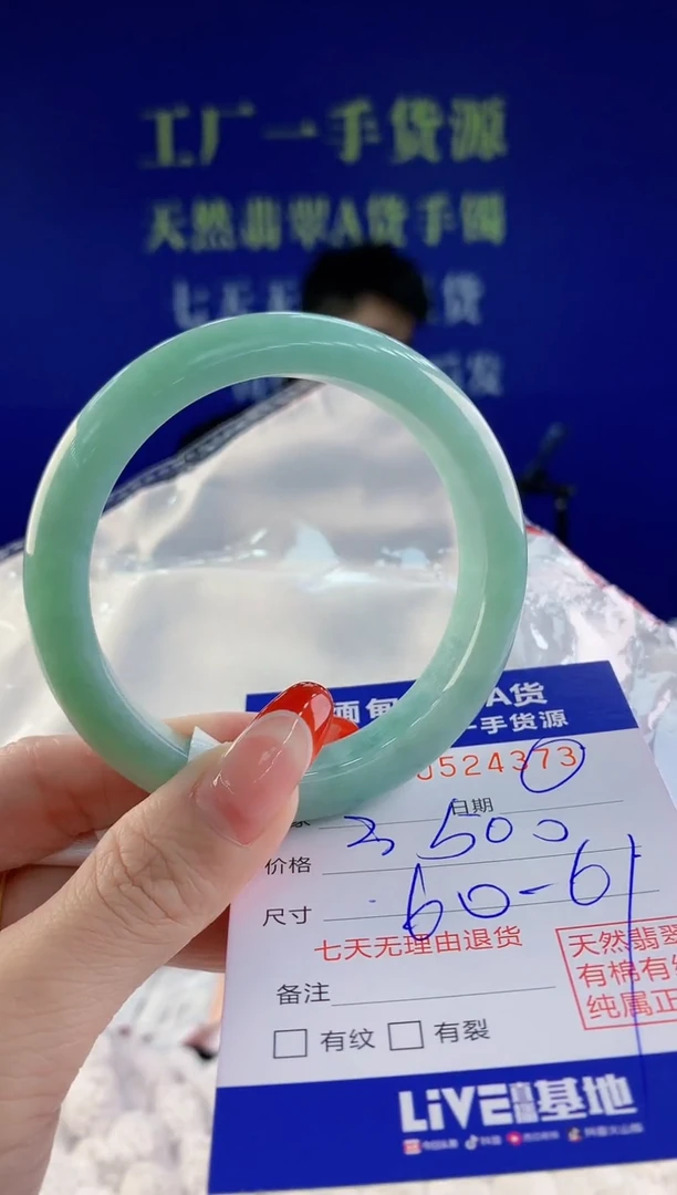 【闪购商品】翡翠手镯未镶嵌73天然A货翡翠