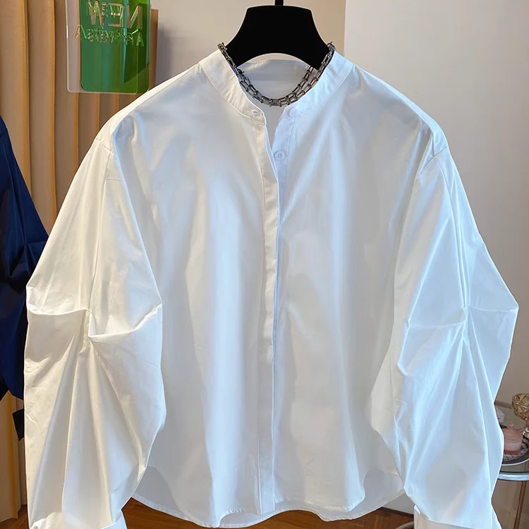 白色纯棉高级感长袖衬衫上衣女2024春季新款轻奢减龄洋气爆款衬衣