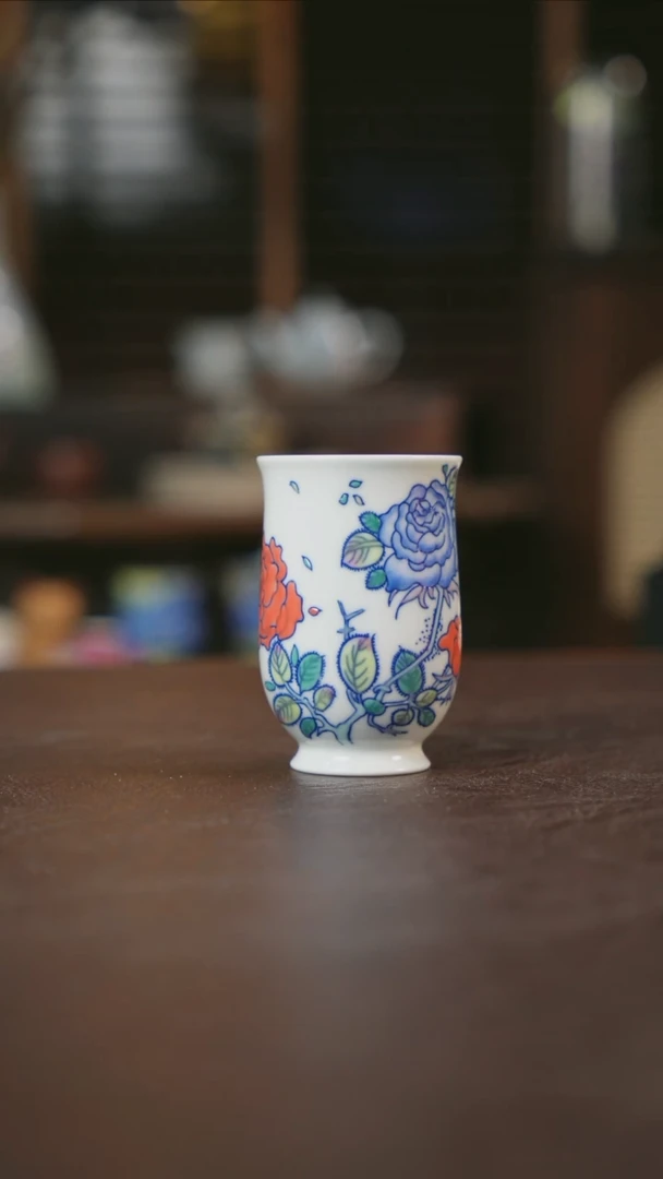 【闪购商品】杯景德镇陶瓷杯碗柴烧多人