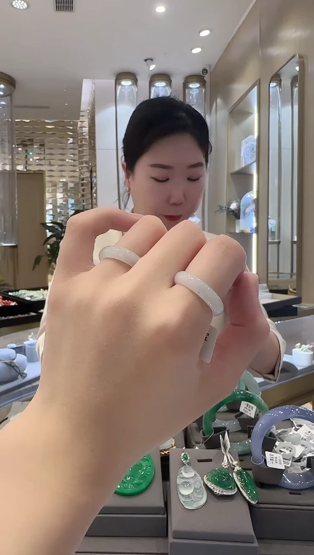 未镶嵌戒圈翡翠37多样发一