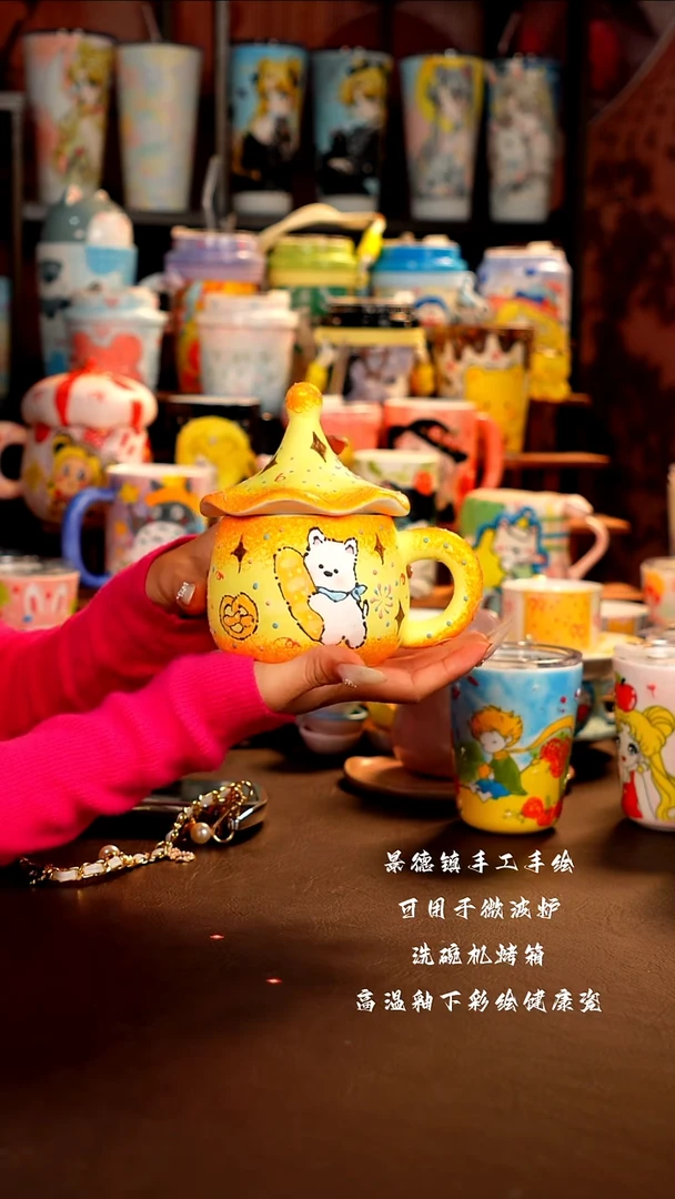 景德镇手工手绘杯杯