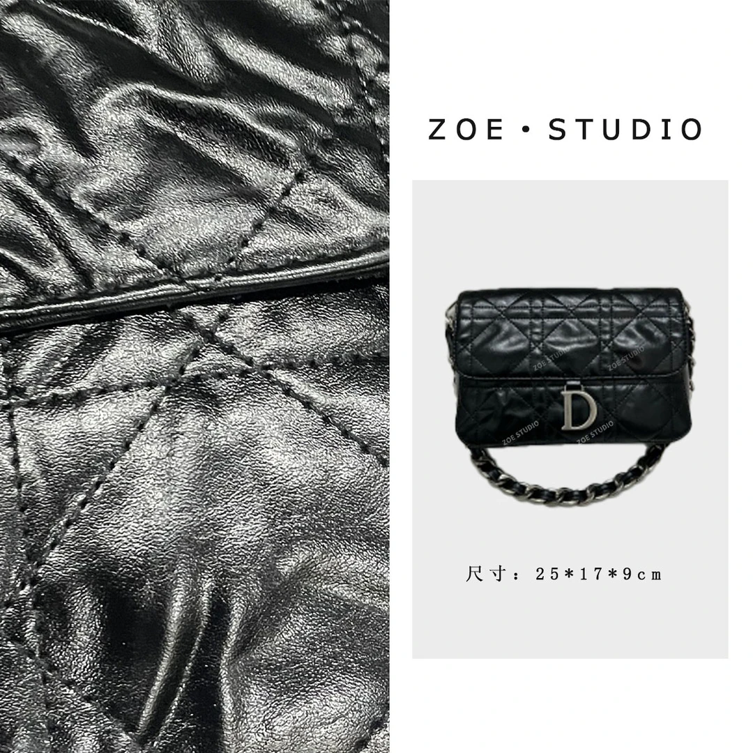 【佐伊甄选】ZT-D7139-游牧黑轻奢时尚气质小众肩包轻奢斜挎包