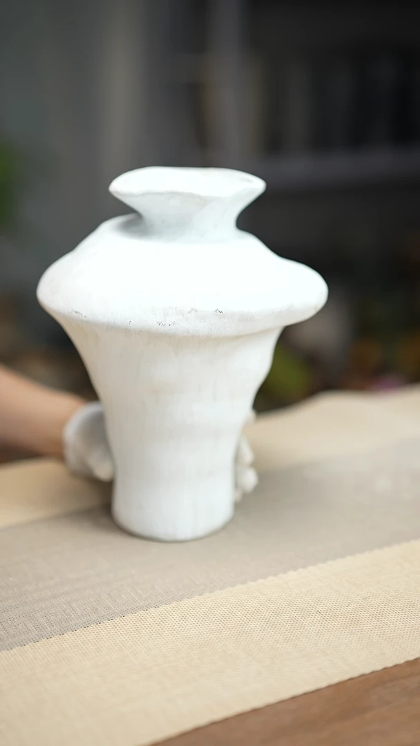 花器陶瓷花瓶手捏瓶006