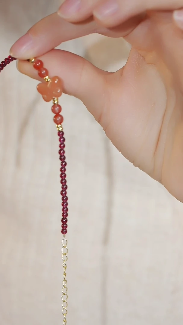 【闪购商品】南红玛瑙手链未镶嵌蝴蝶款