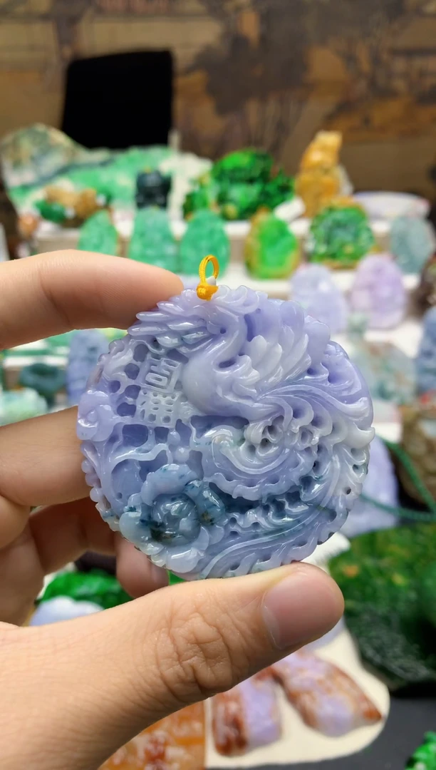 颈饰未镶嵌翡翠佳****购天然A货翡翠
