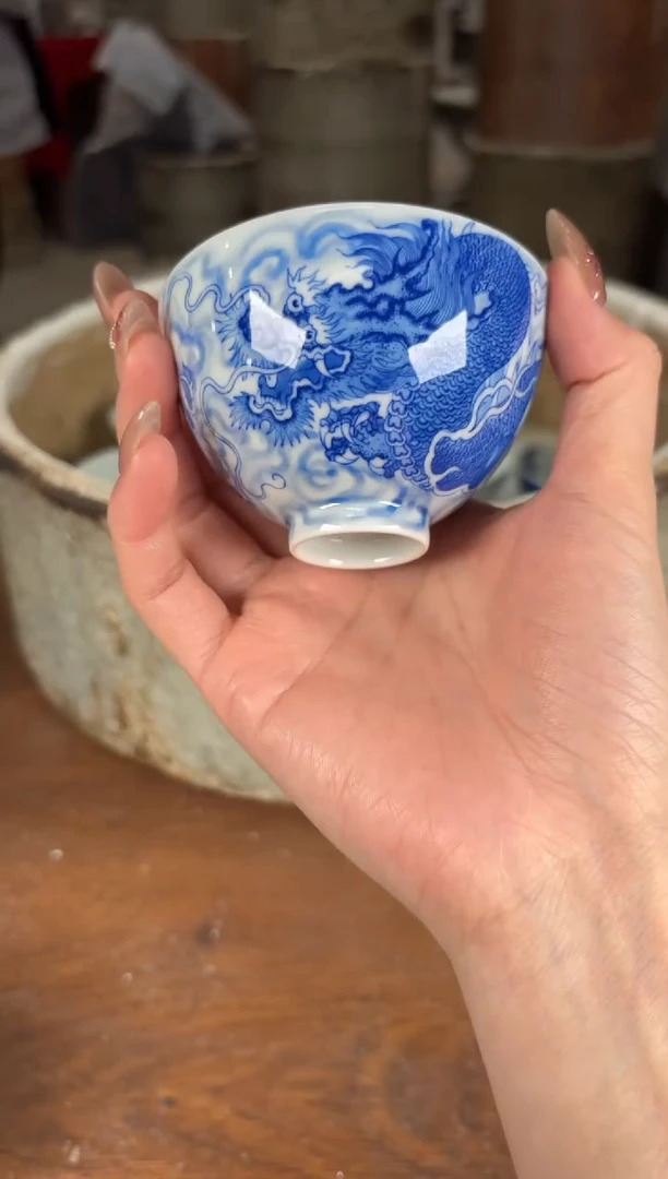 杯看山柴窑青花看山柴窑青花