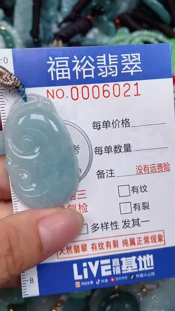 翡翠未镶嵌颈饰...0006021