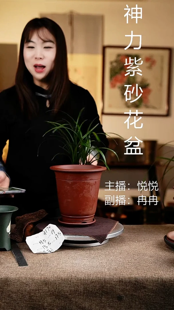 紫砂花盆花卉工艺9170+z