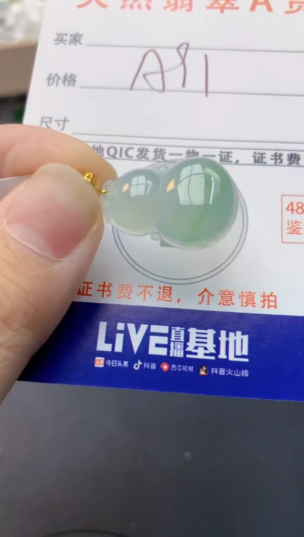 颈饰未镶嵌翡翠天然缅甸A货翡翠