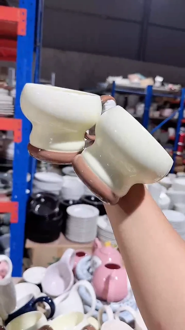 瓷片2个杯子微瑕 凑满20元包邮