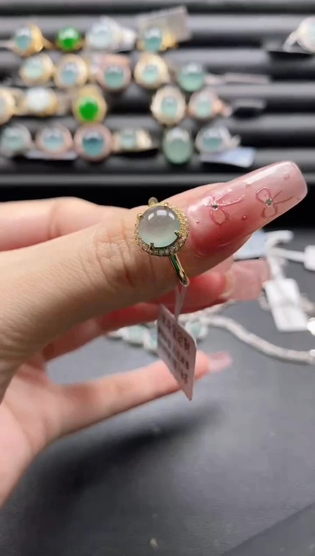 【闪购商品】翡翠戒指银S925镶嵌11111