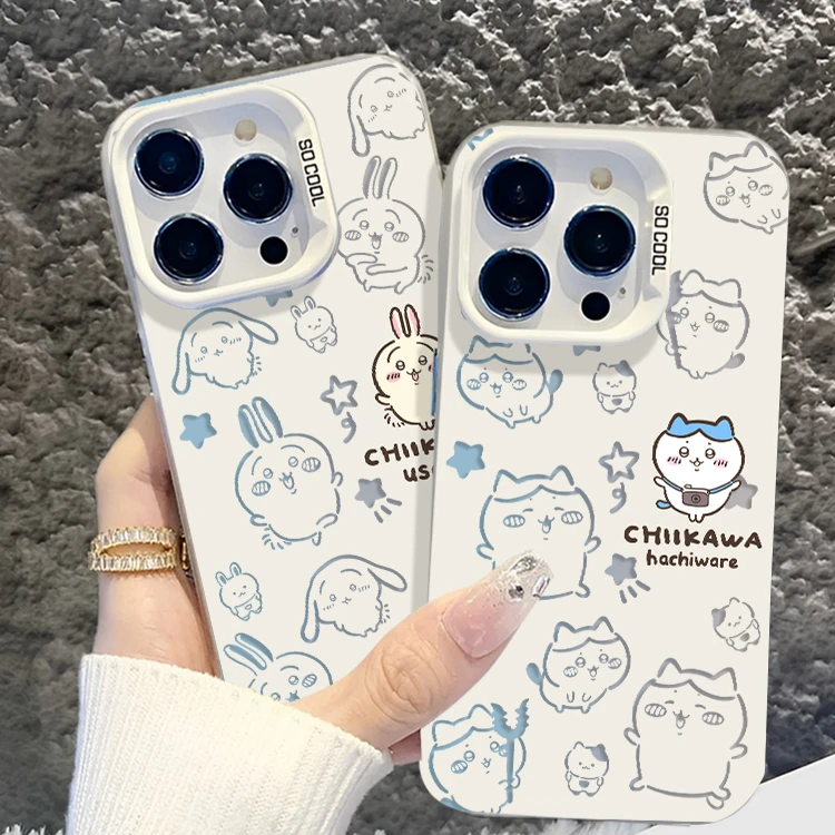 乌萨奇小八适用苹果15/16pro华为小米14/vivo/oppo手机壳镂空可爱