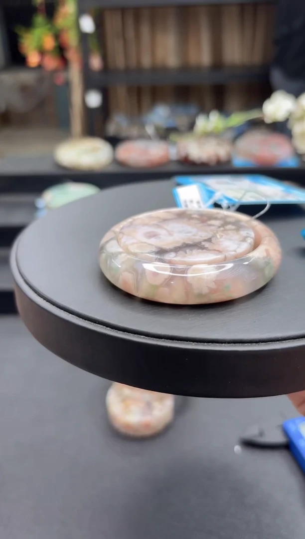 未镶嵌手镯石英质玉43(55圈赠送镯心)