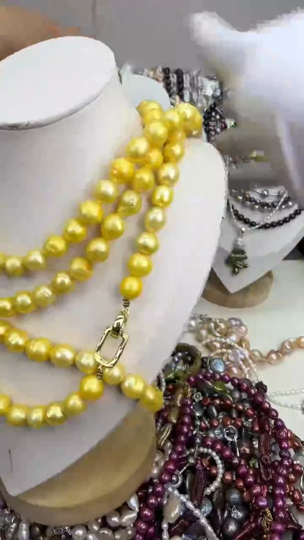 颈饰银S925镶嵌淡水珍珠1