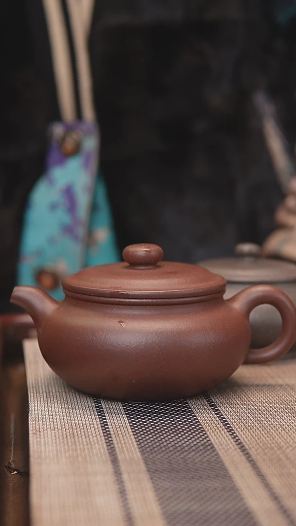 【闪购商品】紫砂茶壶底槽清扁腹220cc