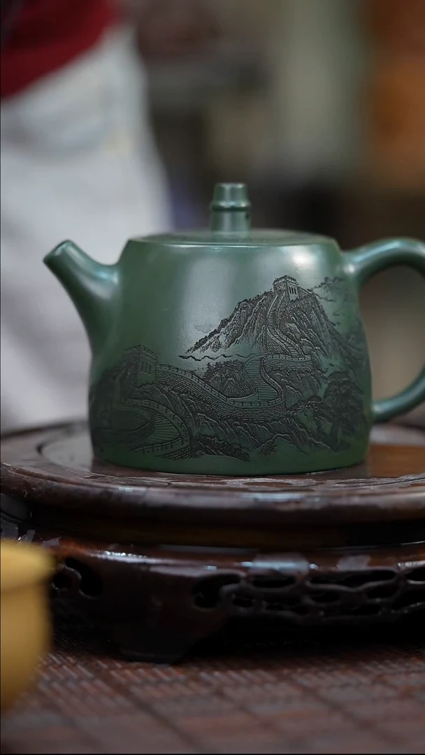 茶壶紫砂宜兴紫砂岁颐传砂原矿全手12